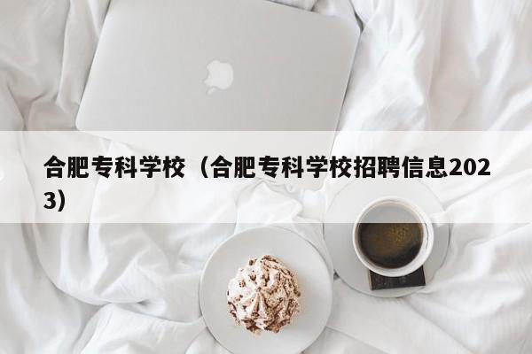 合肥?？茖W校（合肥?？茖W校招聘信息2023）